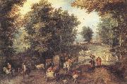 Jan Brueghel The Elder Landscape with a Ford china oil painting reproduction